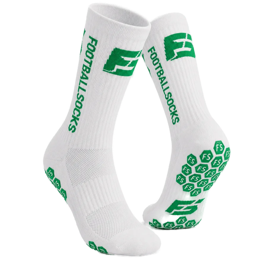 Footballsocks Grip-Socken Weiß / Grün