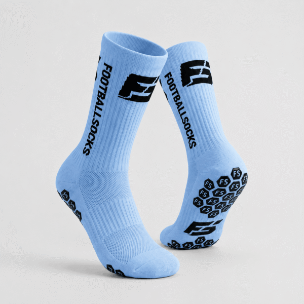 Premium Footballsocks (Hellblau) Größe 38-46