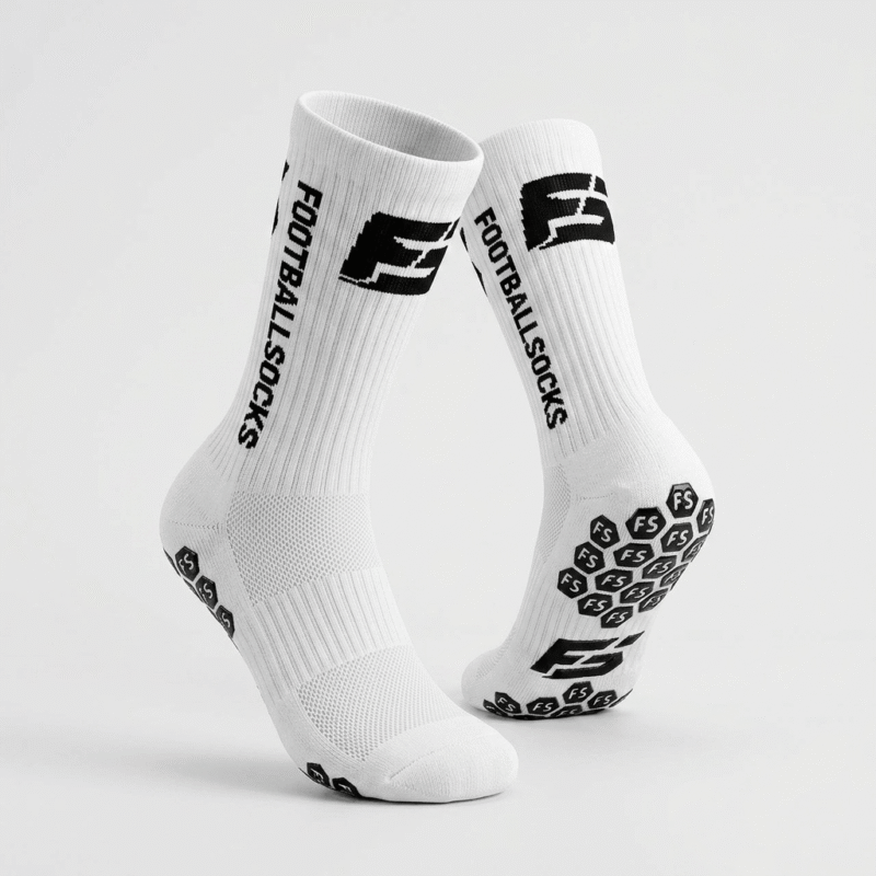 Premium Footballsocks (Weiß) Größe 38-46