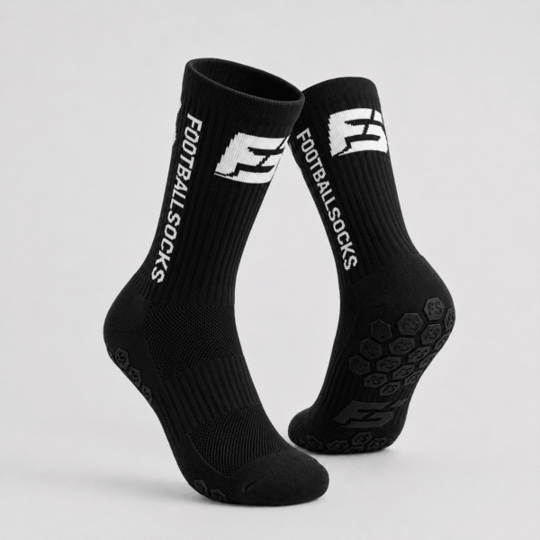 Premium Footballsocks (Schwarz) Größe 38-46