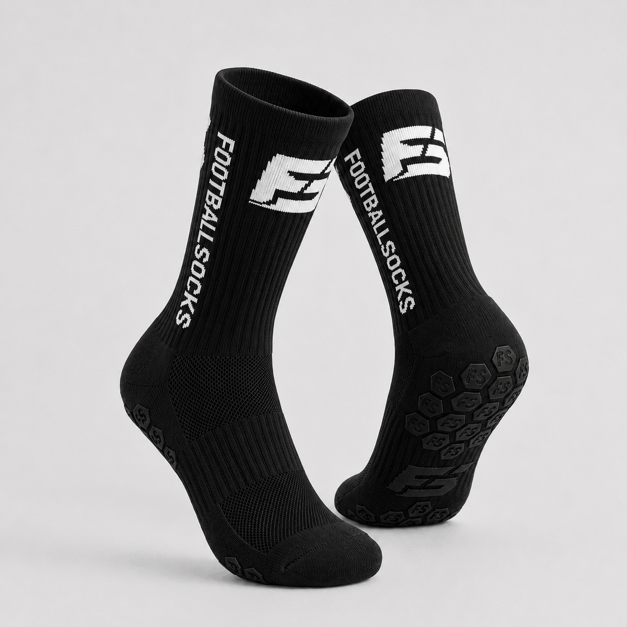 Premium Footballsocks (Schwarz) Größe 38-46