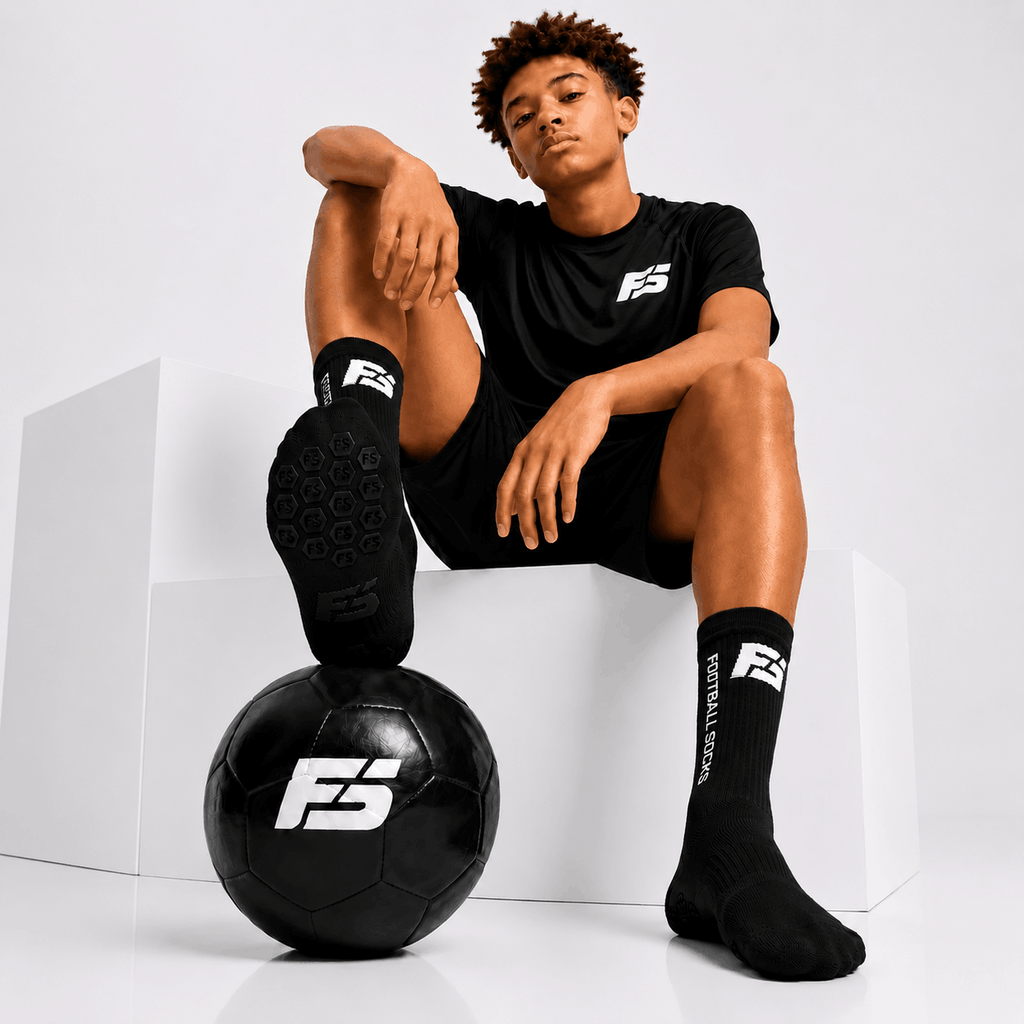 Premium Kids Footballsocks (Schwarz) Größe 32-38 – Bild 4