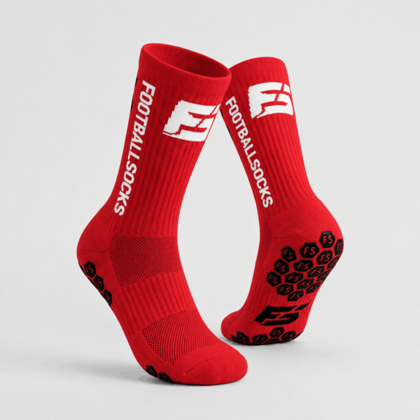 Premium Footballsocks (Rot) Größe 38-46