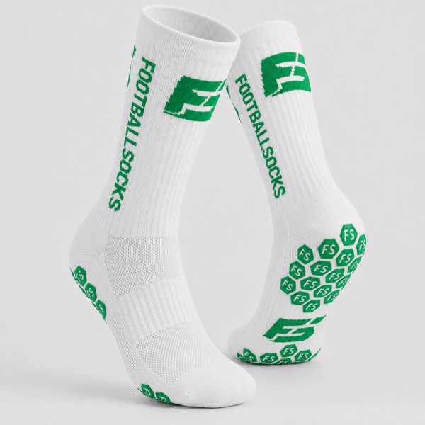 Special Footballsocks (Weiss+Grün) Größe 38-46