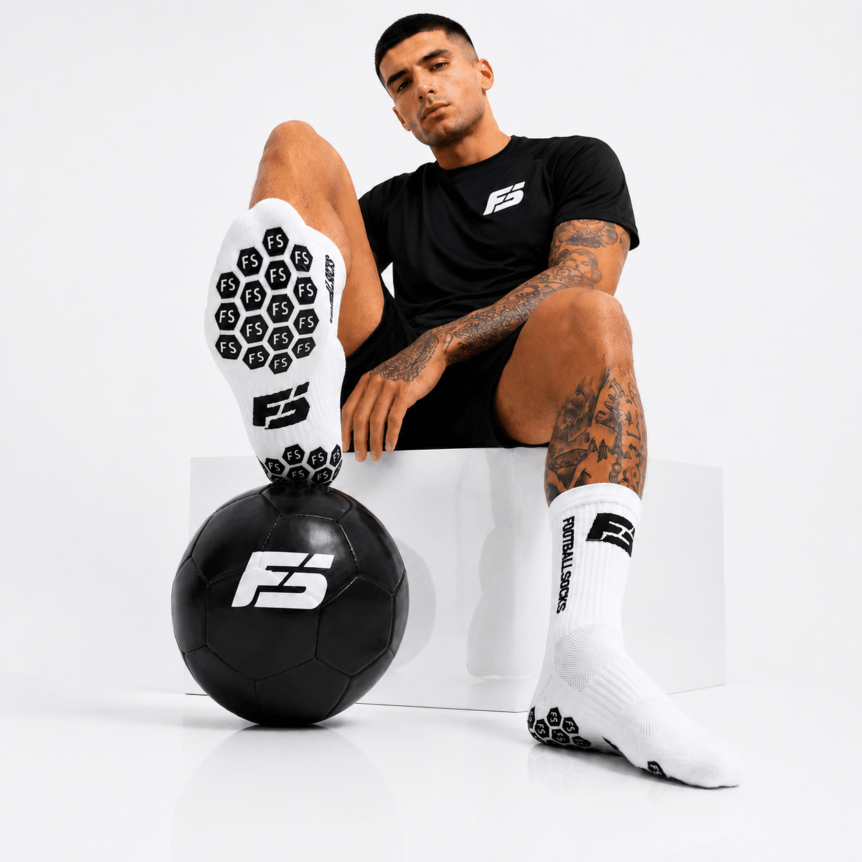 Premium Footballsocks (Weiß) Größe 38-46 – Bild 4
